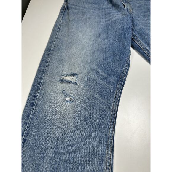 Levi’s 505 Orange Tab Jeans Men’s 32x27 Straight Leg Y2K Blue Denim Classic Fit - Picture 5 of 16